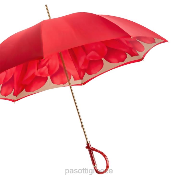 ομπρέλα | PASOTTI 189 21065-21 a - ομπρέλα με κόκκινη ντάλια διπλό ύφασμα 2N6B8331 γυναίκες